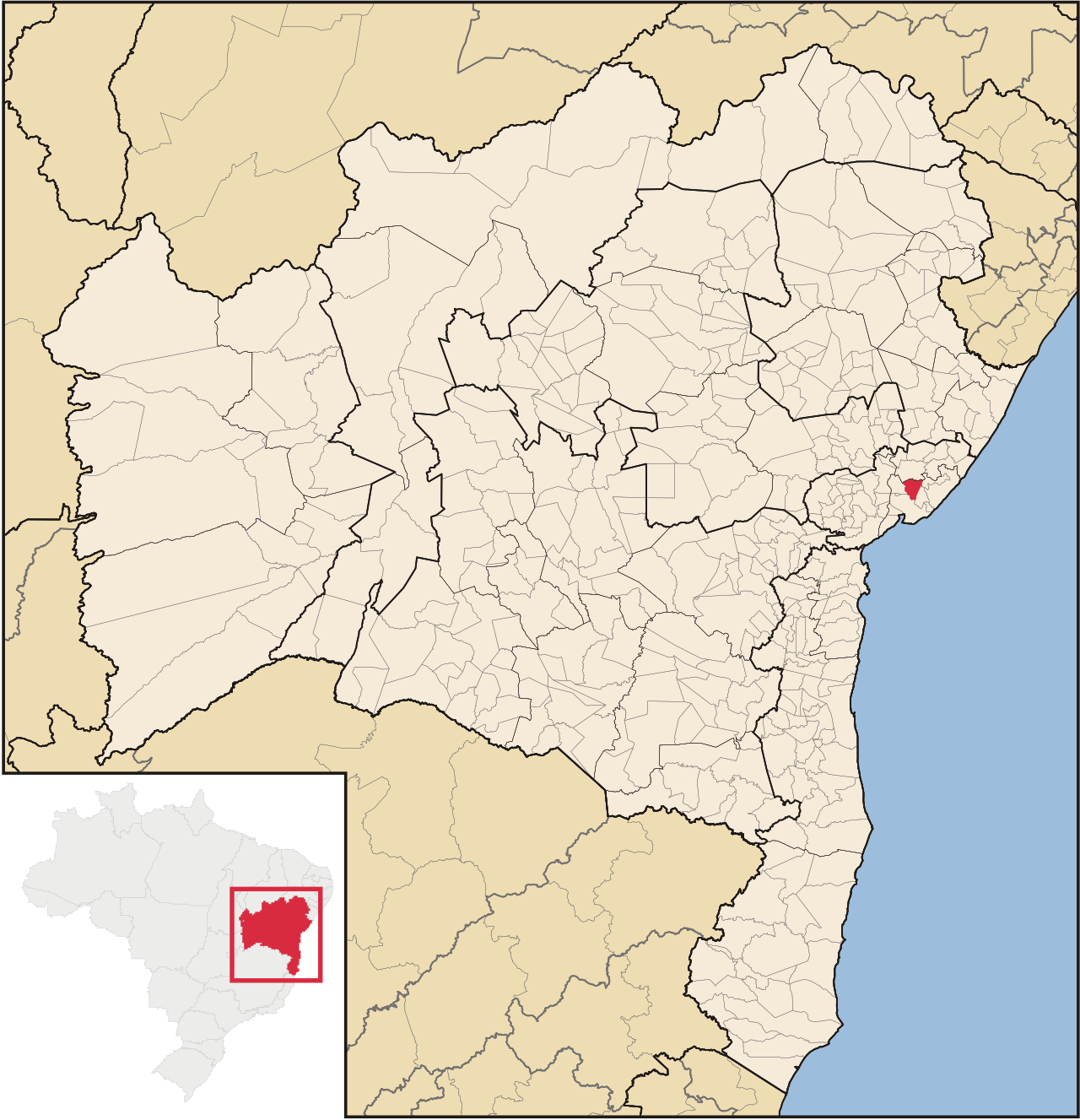 Mapa de Candeias